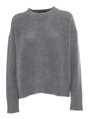 Mesh Crew Neck Sweater - Fabiana Filippi - Modalova