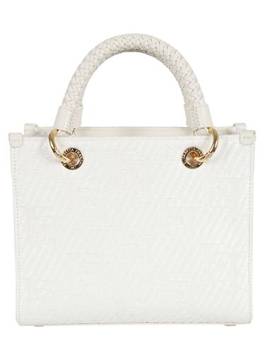 Woven Top Handle Patterned Tote - Elisabetta Franchi - Modalova