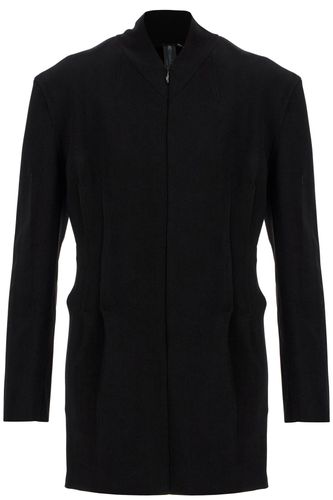 Black Mini Slim Dress With Front Zip - Norma Kamali - Modalova