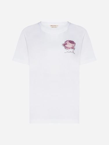 Marni Print Cotton T-shirt - Marni - Modalova