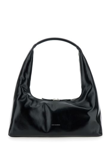 Shoulder Bag With Logo Lettering On The Front And Fixed Shoulder Strap In Leather Woman - Marge Sherwood - Modalova