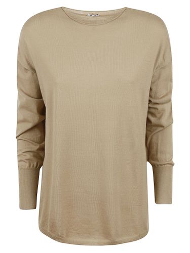 Aspesi Rib Cuffs Plain Knit Sweater - Aspesi - Modalova