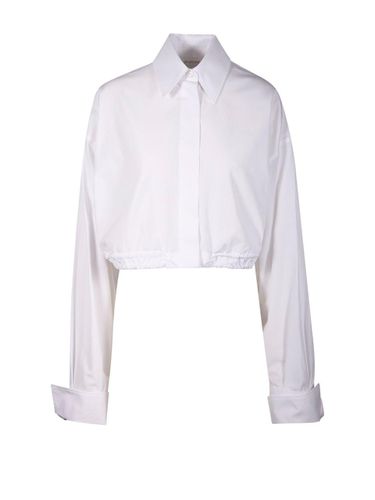 Buttoned Long-sleeved Cropped Shirt - SportMax - Modalova