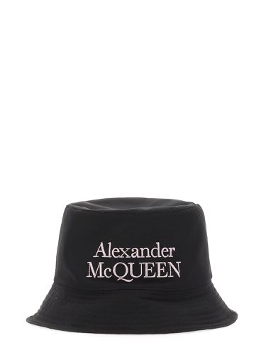Reversible Logo Embroidered Bucket Hat - Alexander McQueen - Modalova