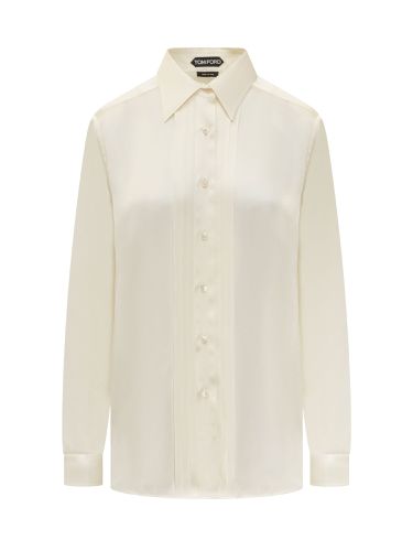 Silk Shirt With Pleated Detail - Tom Ford - Modalova