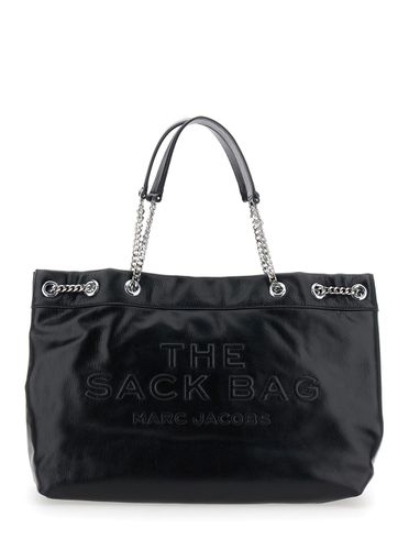 The Sack Bag Shoulder Bag With Logo Embossed On The Front In Leather Woman - Marc Jacobs - Modalova