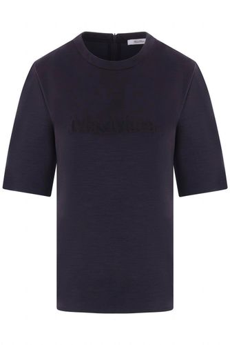 Zip Detailed Crewneck T-shirt - Max Mara - Modalova