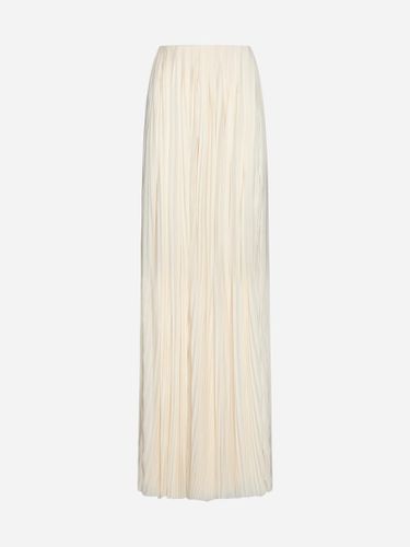 Pleated Viscose Long Skirt - Saint Laurent - Modalova