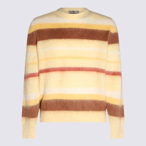 Cream Mohair And Wool Blend Stripe Sweater - Etro - Modalova