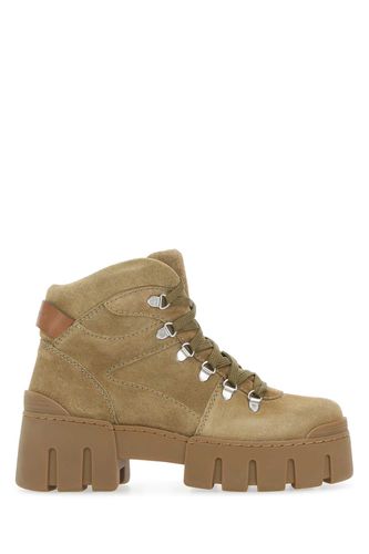 Beige Suede Mealie Ankle Boots - Isabel Marant - Modalova