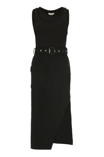 Belted Cotton Dress - Alexander McQueen - Modalova