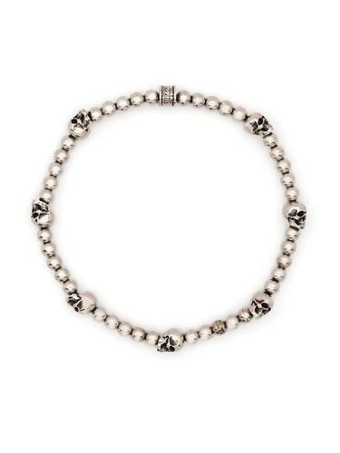 Skull Beads Bracelet In Antiqued - Alexander McQueen - Modalova
