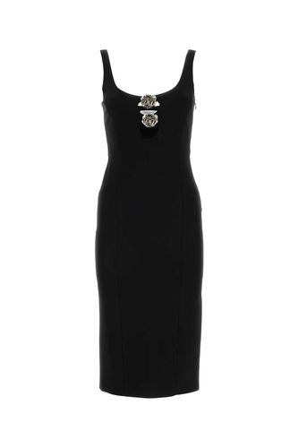 Black Stretch Viscose Blend Dress - Blumarine - Modalova