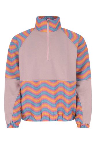 Multicolor Cotton And Nylon Oversize Sweatshirt - Bluemarble - Modalova