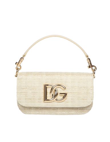 Handbag In Beige Raffia - Dolce & Gabbana - Modalova