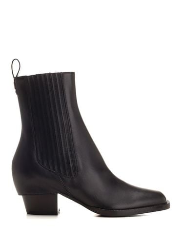 Fendi Leather Ankle Boots - Fendi - Modalova