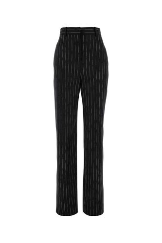 Embroidered Wool Pant - Alexander McQueen - Modalova