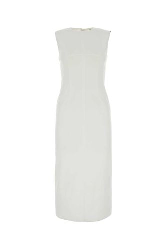 White Jersey Padded Cariddi Dress - SportMax - Modalova