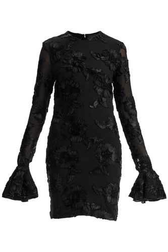 Mesh Mini Dress With Embroidered Flower Details - Rotate by Birger Christensen - Modalova