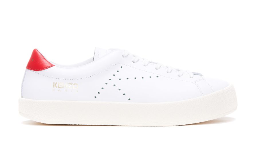 Kenzo Leather Logo Sneakers - Kenzo - Modalova