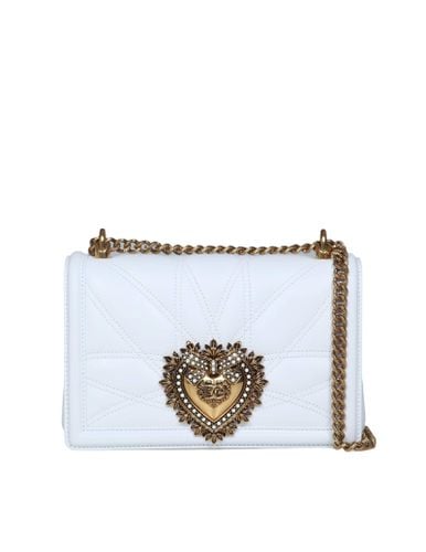 Medium Devotion Bag In Matelassé Nappa Color White - Dolce & Gabbana - Modalova