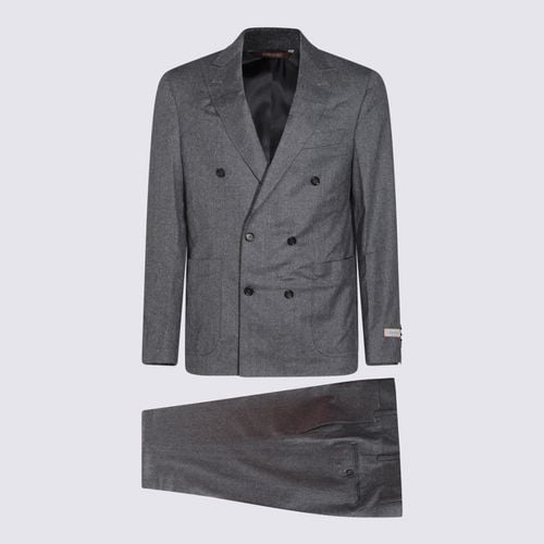 Canali Grey Wool Suits - Canali - Modalova