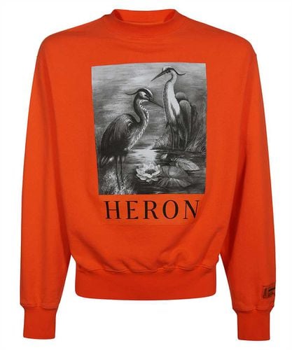 Cotton Crew-neck Sweatshirt - HERON PRESTON - Modalova