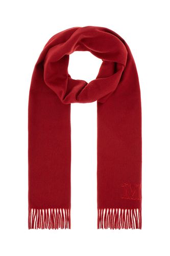 Max Mara Tiziano Red Cashmere Scarf - Max Mara - Modalova