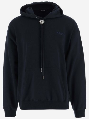 Versace Logo Cotton Medusa Hoodie - Versace - Modalova