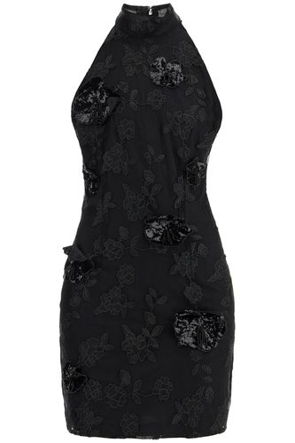 Black Floral Recycled Polyester Mini Dress - Rotate by Birger Christensen - Modalova