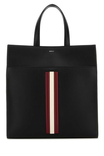 Bally Black Leather Shopping Bag - Bally - Modalova