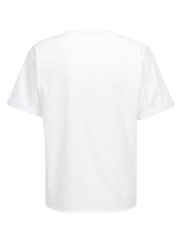 Cotton T-shirt With Frontal Iconic Print - Saint Laurent - Modalova