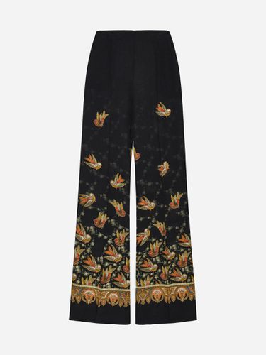 Lucy Ethnic Print Silk Trousers - Etro - Modalova