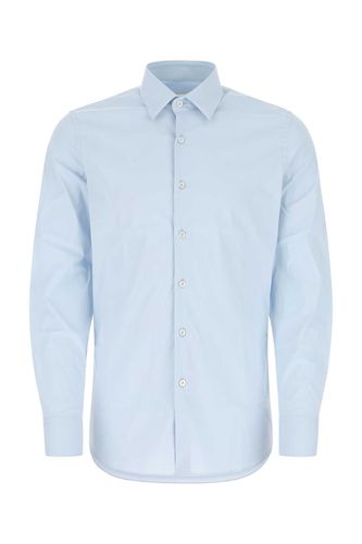 Prada Powder Blue Poplin Shirt - Prada - Modalova