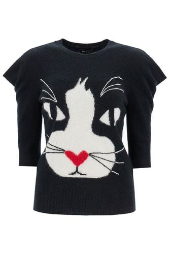 Marc Jacobs Cat Inlay Crop Sweater - Marc Jacobs - Modalova