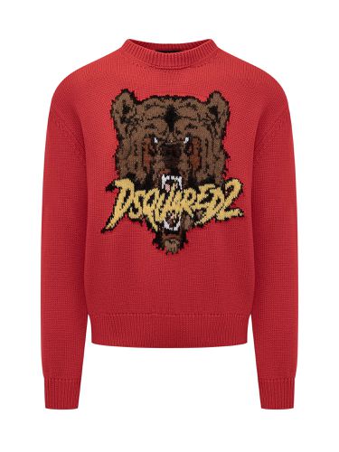 Dsquared2 Jacquard Bear Sweater - Dsquared2 - Modalova