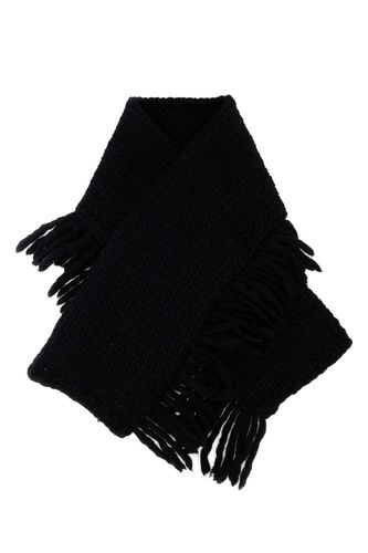 Dries Van Noten Black Wool Scarf - Dries Van Noten - Modalova