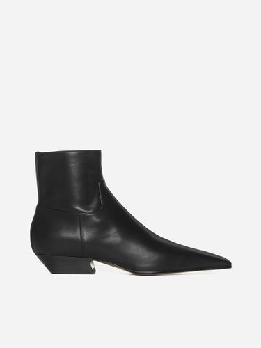 Khaite Marfa Leather Ankle Boots - Khaite - Modalova