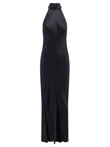 Silk Satin Flared Dress - SEMICOUTURE - Modalova