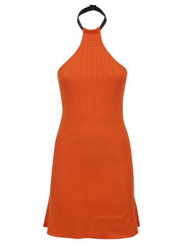 Mini Choker Rib Knit Dress - Courrèges - Modalova