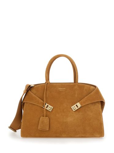 Hug Th Medium Handbag With Removable Shoulder Strap And Gancini Strap On The Front In Leather Woman - Ferragamo - Modalova