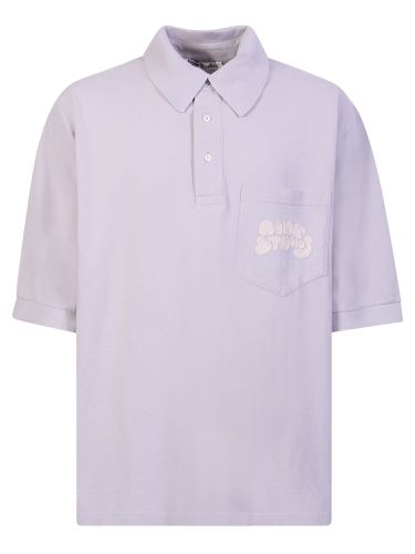 Embroidered-logo Polo Shirt - Acne Studios - Modalova