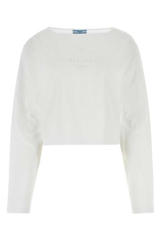 Prada White Cotton T-shirt - Prada - Modalova