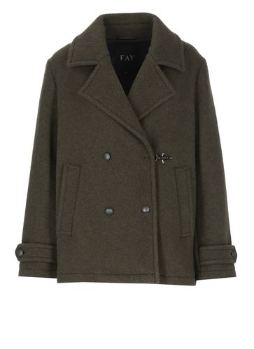 Fay Peacoat Coat - Fay - Modalova