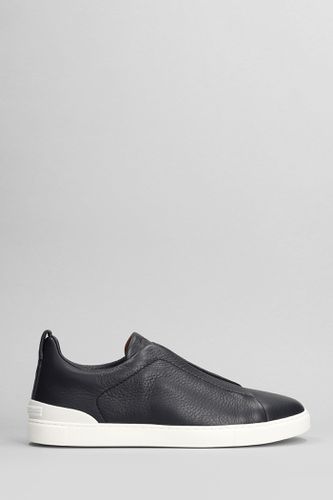 Triple Stitch Sneakers In Leather - Zegna - Modalova