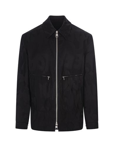 Black Mcqueen Graffiti Parka - Alexander McQueen - Modalova