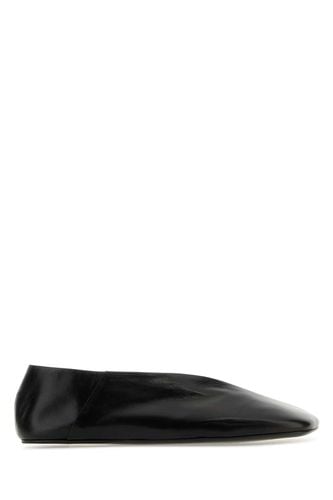 Black Leather Ballet Flats - Jil Sander - Modalova