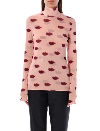 Lips Print Top Mesh - Stella McCartney - Modalova