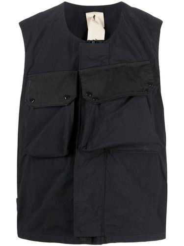 Flap-pocket Gilet Vest In Technical Fabric Man - Ten C - Modalova