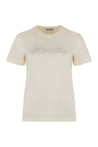 Moncler Logo Cotton T-shirt - Moncler - Modalova